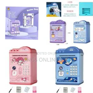 Electronic Piggy Bank, Automatic Money Insert, Bills, Coins Piggy Bank