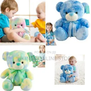 60cm Rainbow Toy, Sitting Bear Plush Toy Colorful
