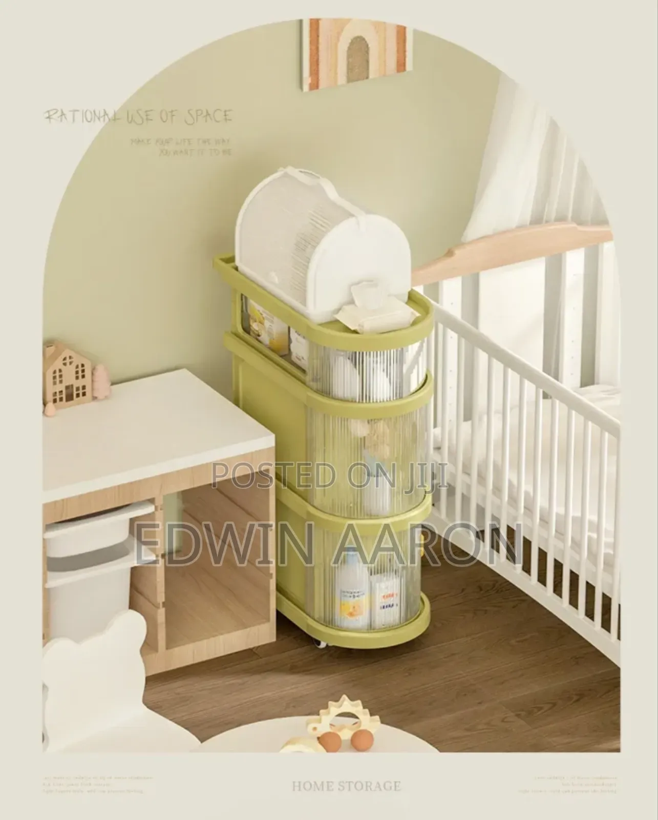 Baby Foldable Storage Trolley