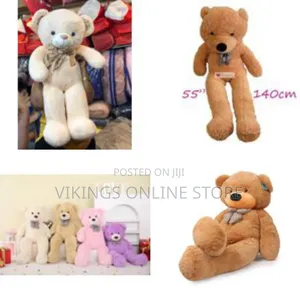 55 Inch/ 140cm Big Fluffy Giant Teddy Bear Toy Stuffed Animal Plush