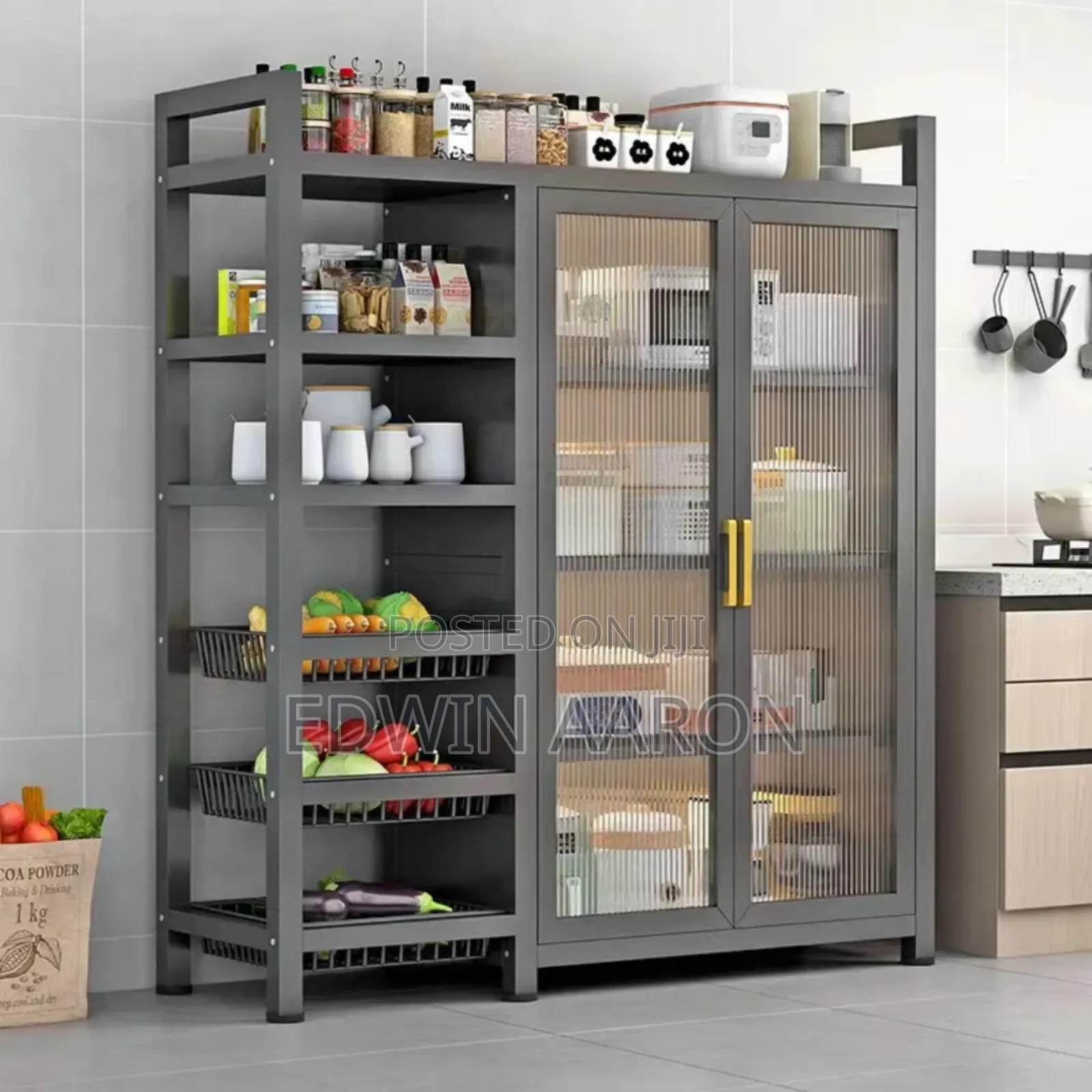 Double Door Large Pantry Storage Cabinet