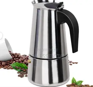 9 Cup Moka Pot Stainless Steel 450ml Italian Espresso Coffee Maker