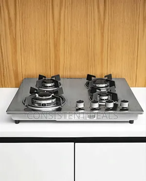 Geepas Highly Durable Stainless Steel 2 in 1 Built in Gas Hob
