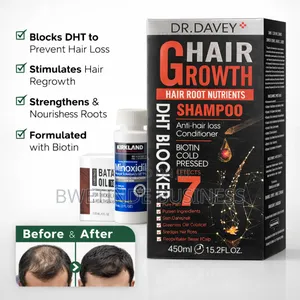 Hair Growth Combo Minoxidil 5% + Batana Oil + DHT Blocker Shampoo