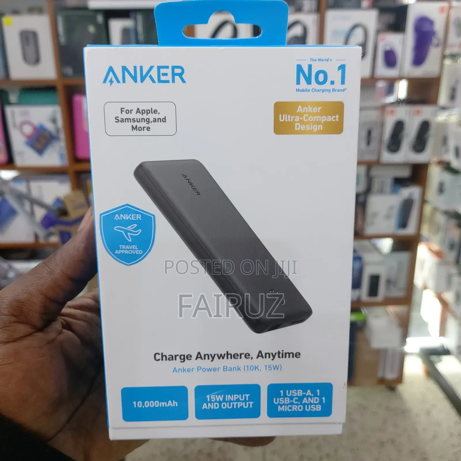15w Anker 10000mah Power Bank