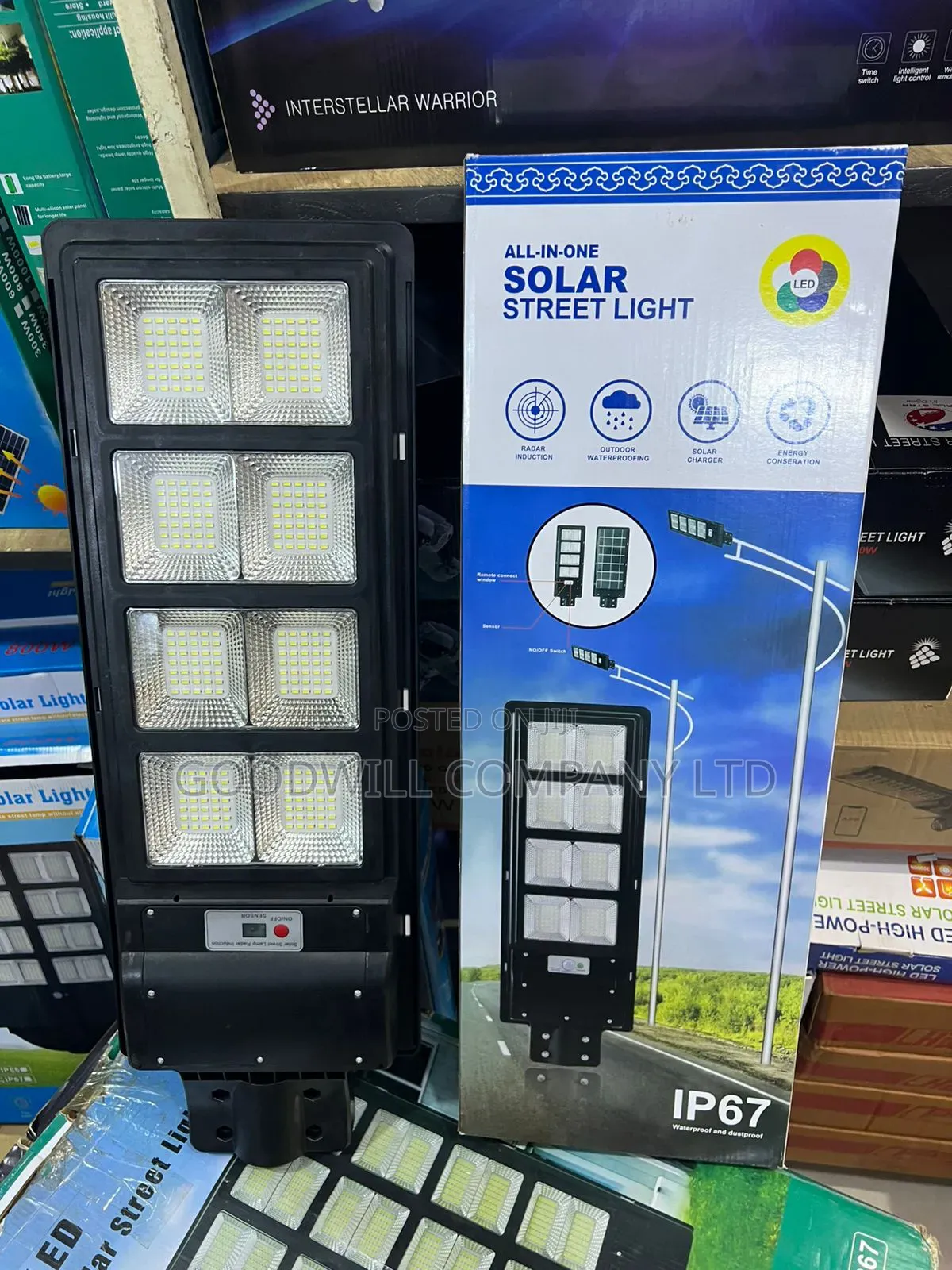 500w W-Star Solar Street Light