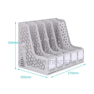 Durable Plastic Mesh 4 Tier Magazine Frame Rack