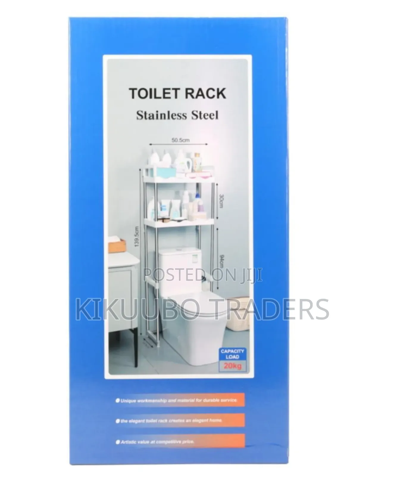 3-Tier Stainless Steel Toilet Storage Rack