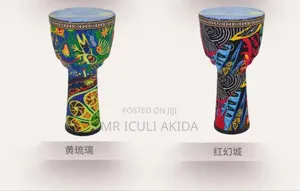 Colorful African Djembe Hand Drumsgoblet-Shaped Percussion Instruments