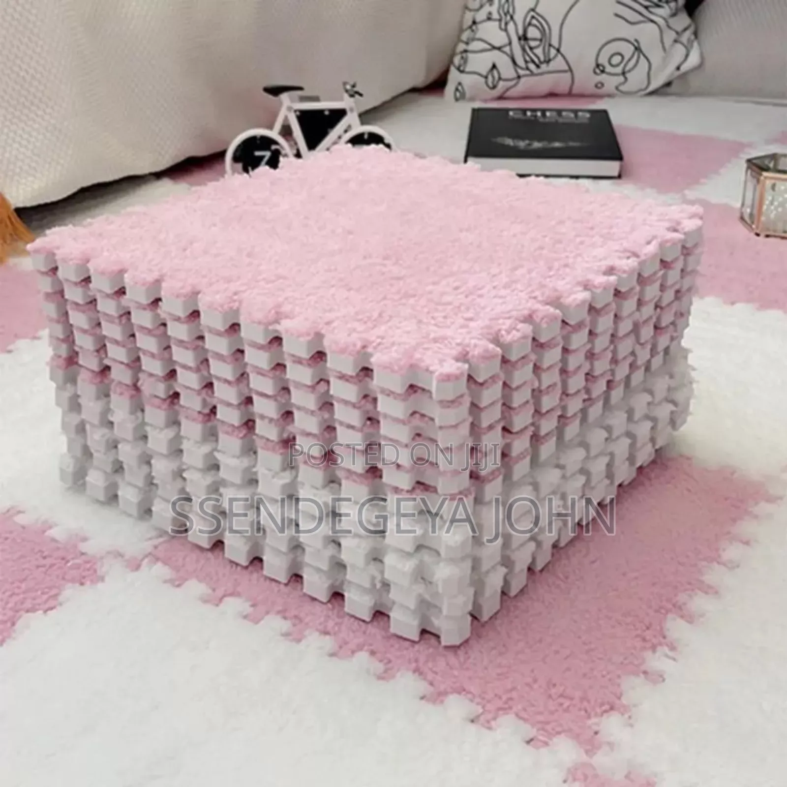 Set of Plush Interlocking Foam Puzzle Floor Mats