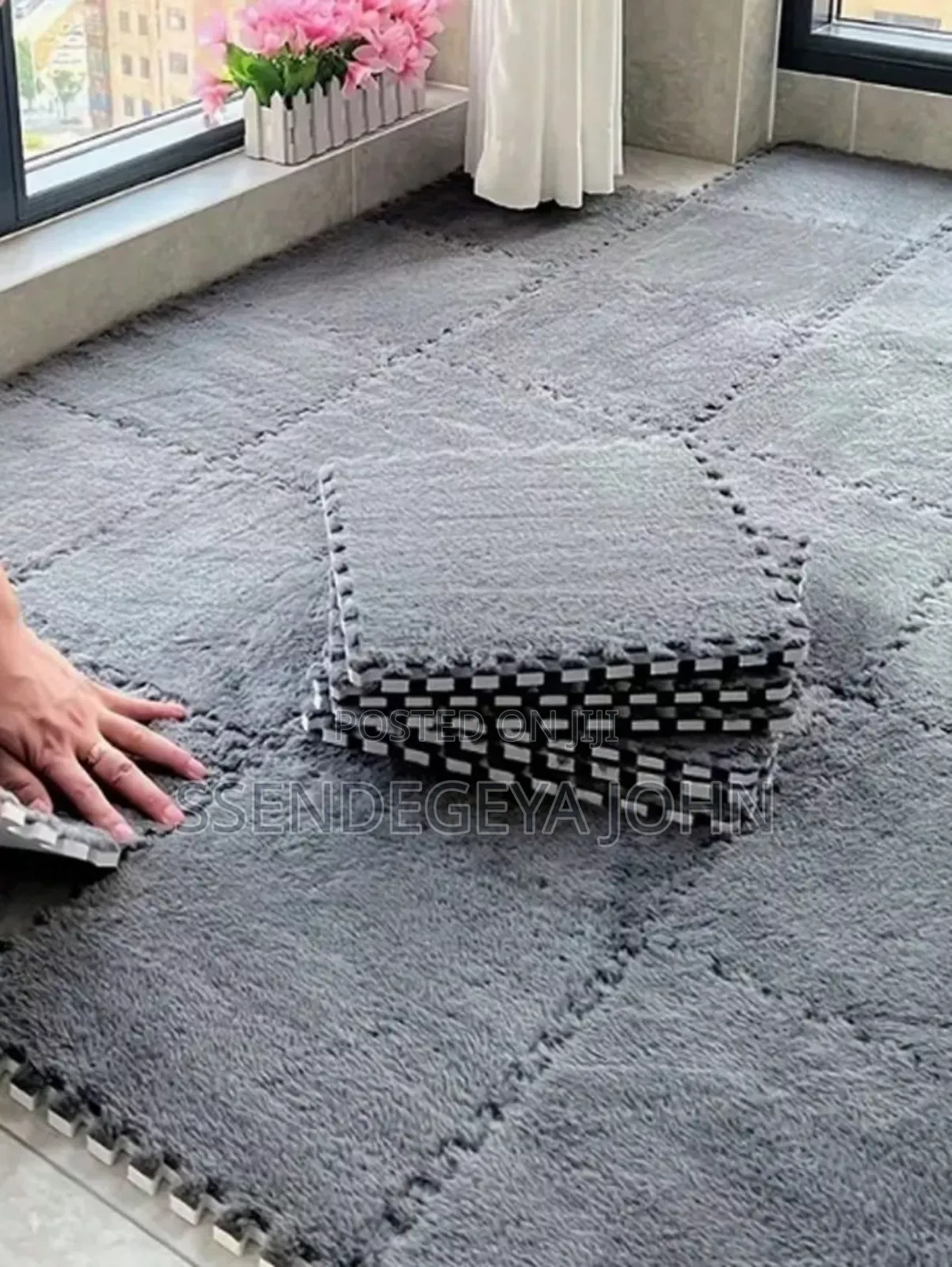 Set of Plush Interlocking Foam Puzzle Floor Mats