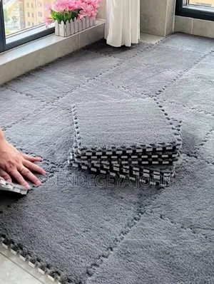 Set of Plush Interlocking Foam Puzzle Floor Mats