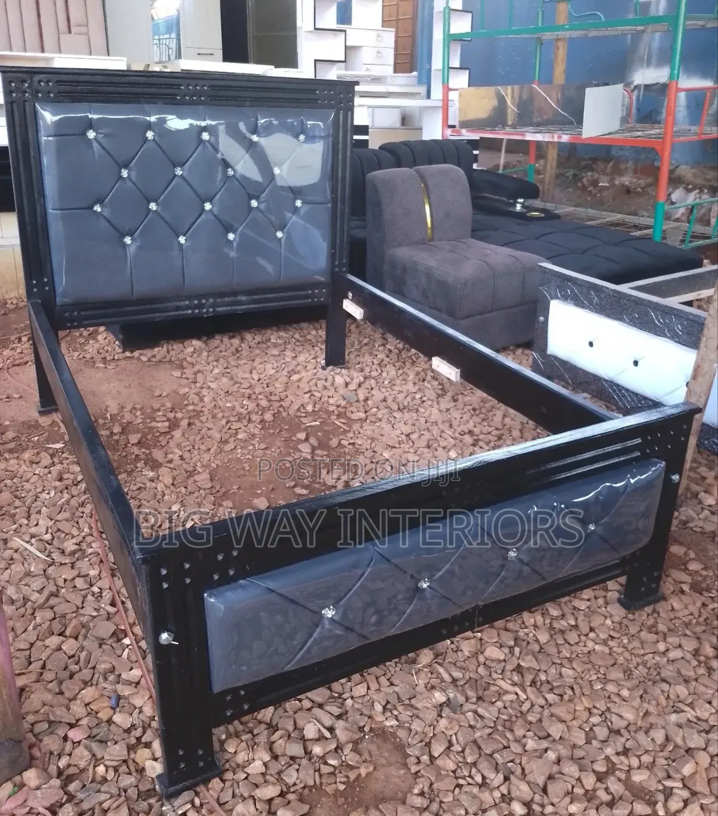 Double Striped Frame 4by6 Bed