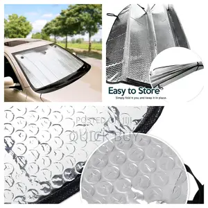 Premium Quality Accordion Metallic Reflective Car Sun Shade