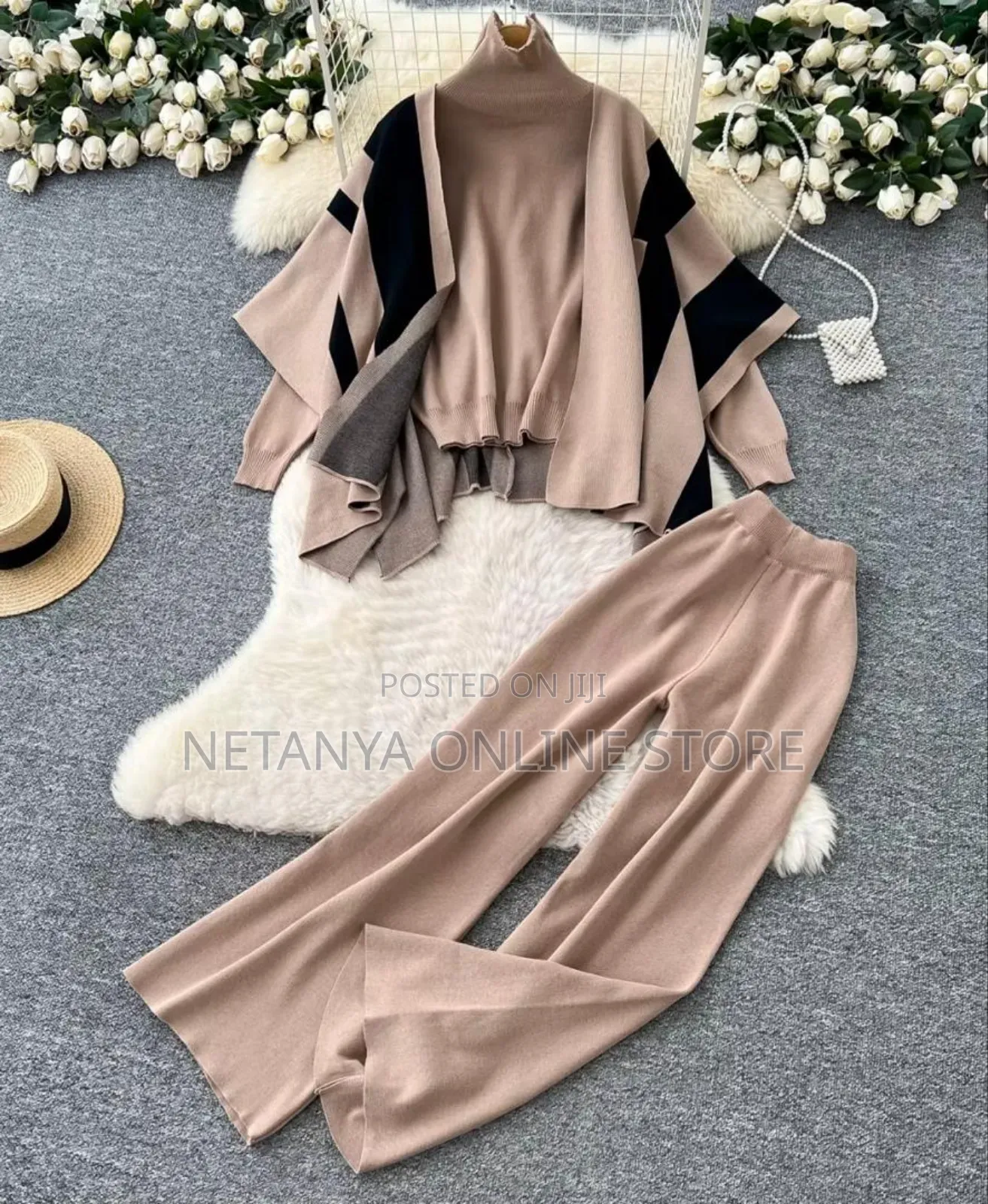 Ladies 3pc Knitted Set