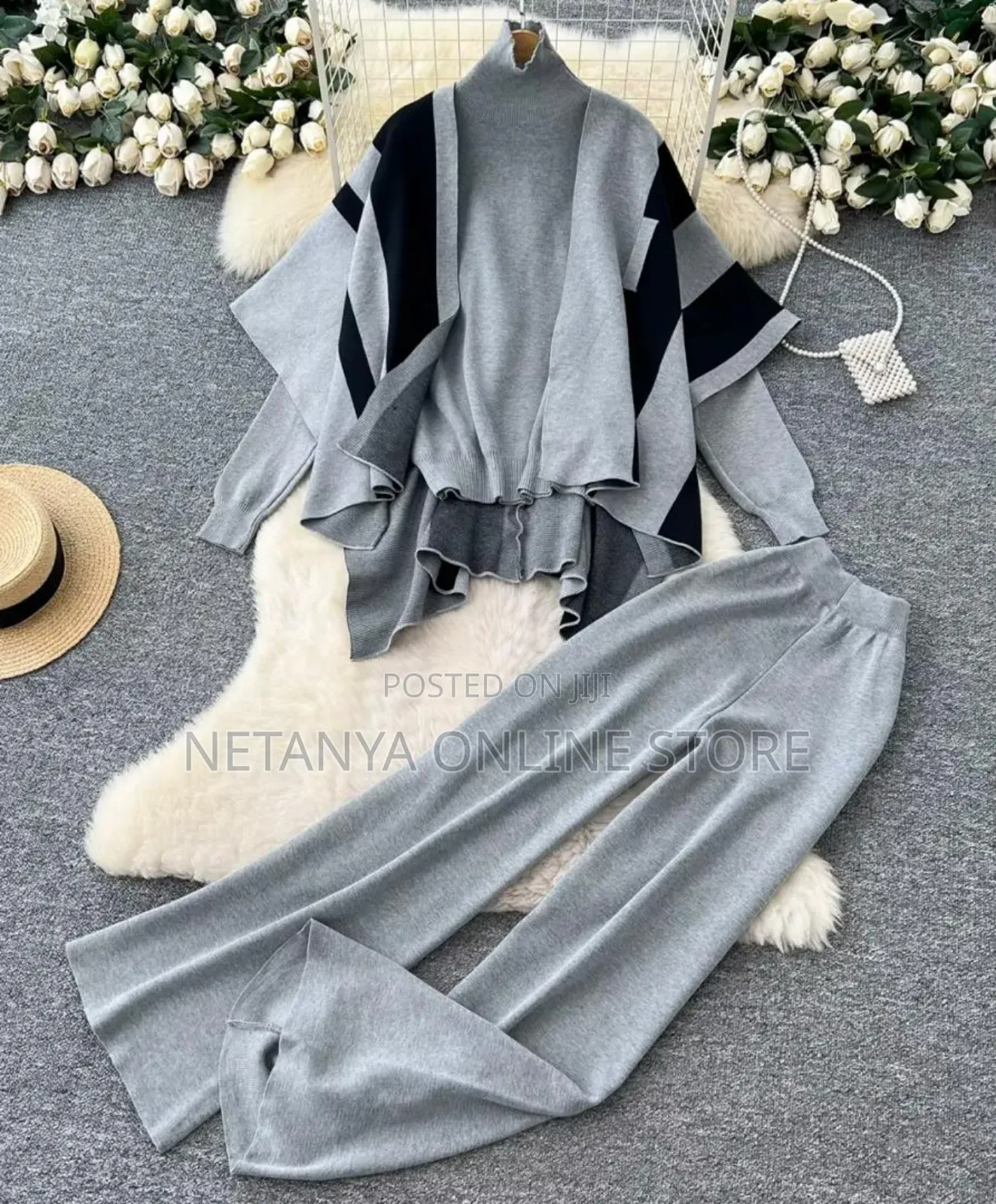 Ladies 3pc Knitted Set