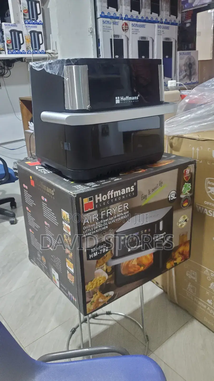 Hoffmans 15l Digital Airfryer – Hm-792 (Led Touch Control)