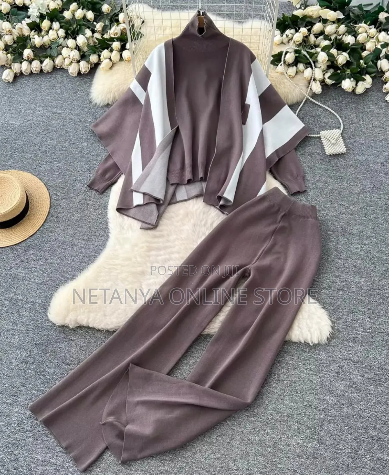 Ladies 3pc Knitted Set