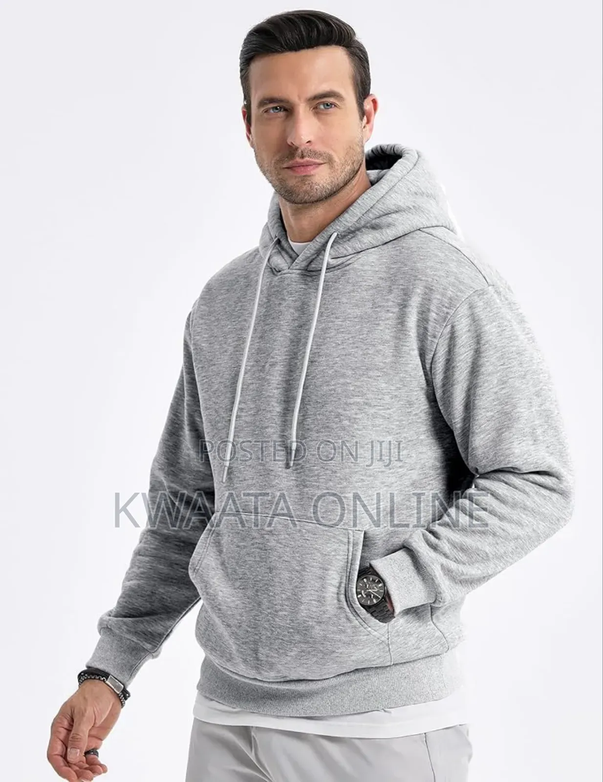 All Colors-Hooded Collar Drawstring Hoodies Pullover Cotton Jumpers