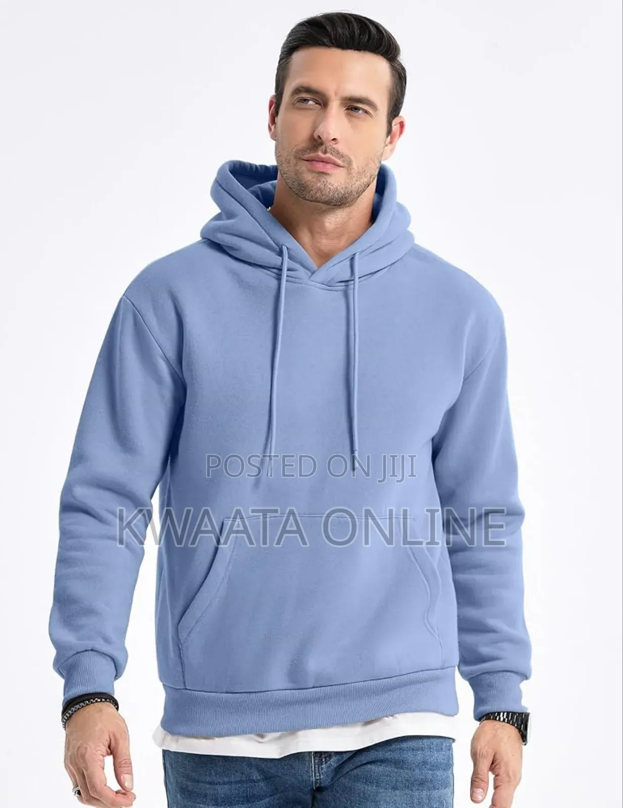 All Colors-Hooded Collar Drawstring Hoodies Pullover Cotton Jumpers