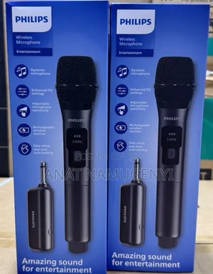 Philips Wireless Microphone 
Rechargeable 
Easy Set-Up