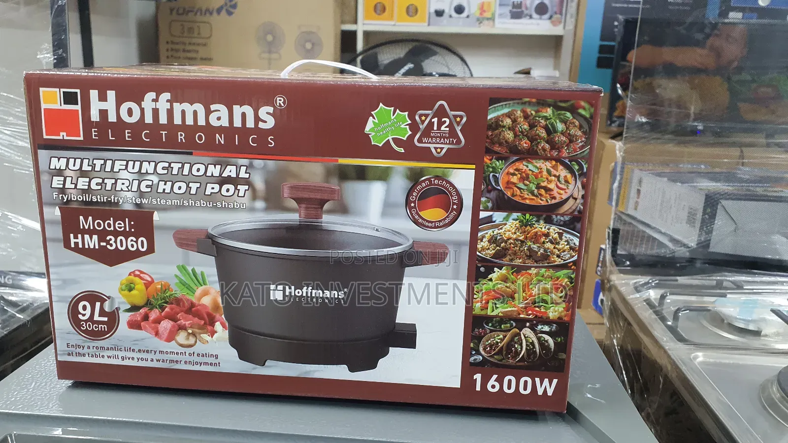 Electric Hot Pot 9l -Rice Cooker