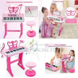 Love Mini Kids Keyboard Toys for Girls - 37 Keys Pianos Toy With Stool