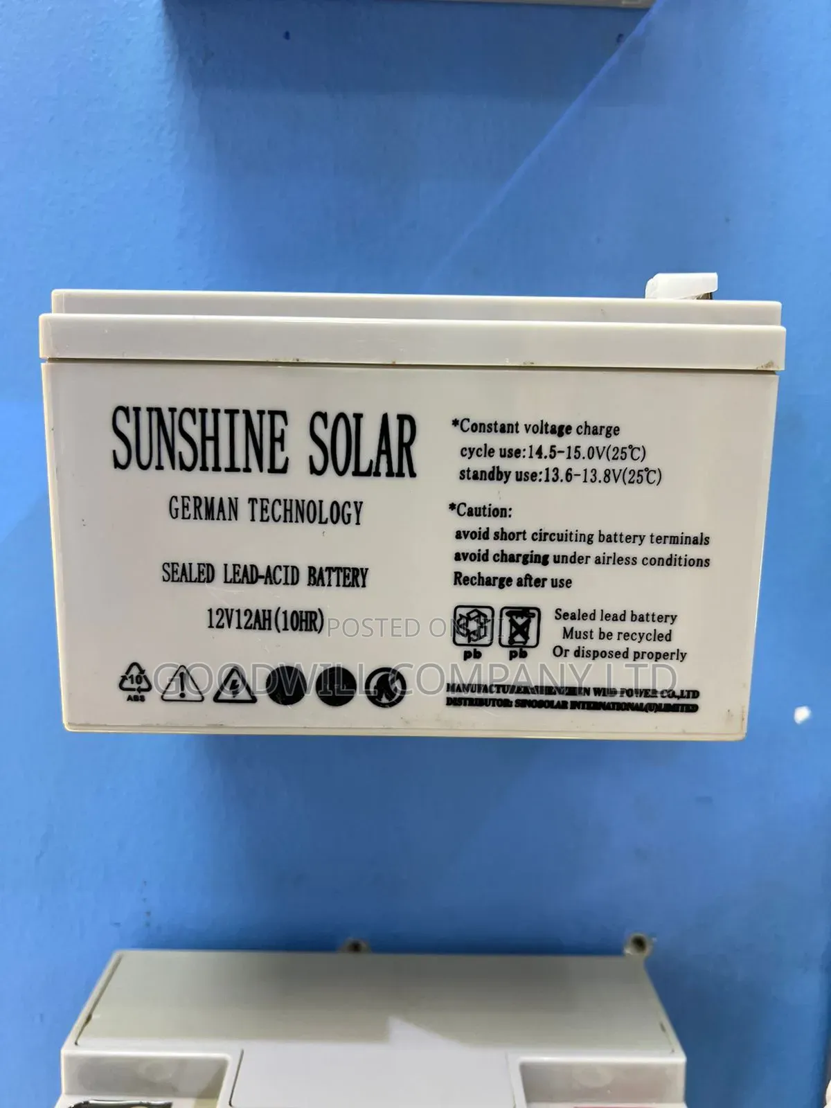 12sh Sunshine Battery