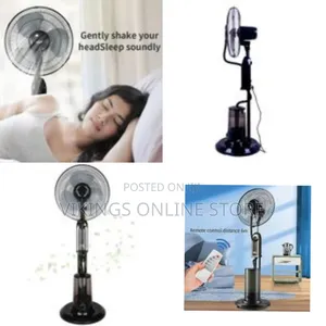 Evaporative Air Cooler Outdoor, Indoor Fan Misting Fan 16-Inch