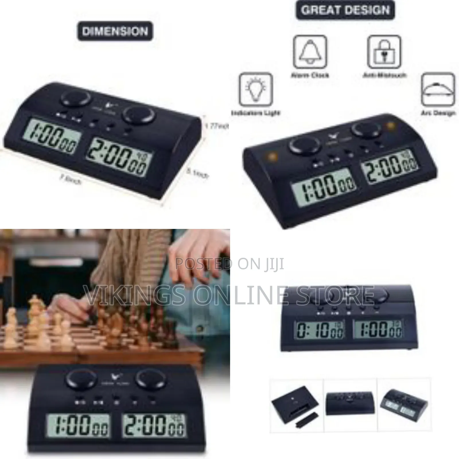 Leap Chess Clock Professional Chess Timer With Indicator Light