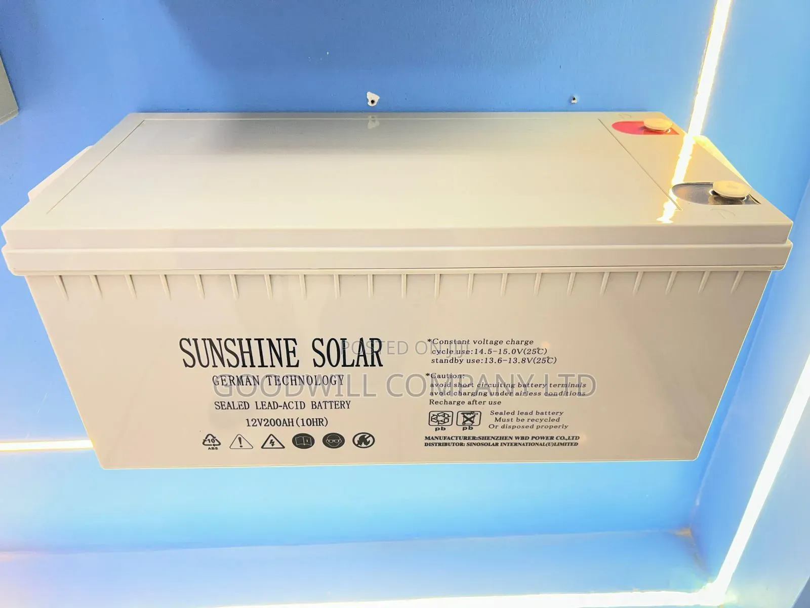 200ah Sunshine Battery