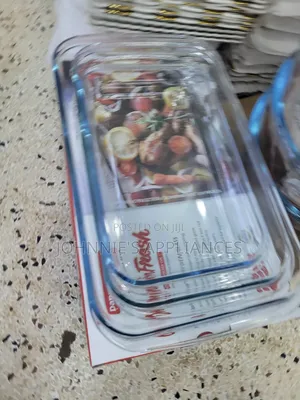 Rectangular Glass Food Storage Containers With Lids – Heat-Resistant