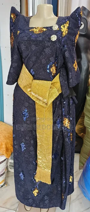 Royal Blue Ready Made Gomesi