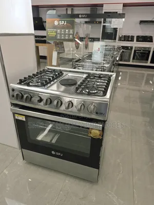 80cm*60cm SPJ Brand New Stainless Steel Glass Top (4+1) Cooker Oven