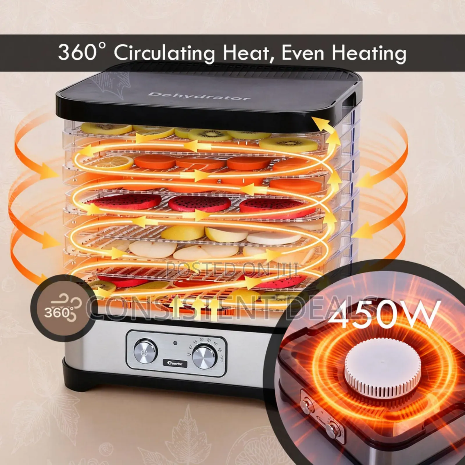 Food Dehydrator, Electric Food Dryer Machine