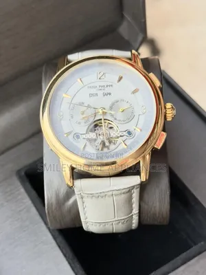 White Face Leather Strapped Men's Original Mechanical Time Piece