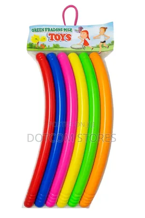 Colorful, Plastic Hula Hoops Intended for Play and Exercise,