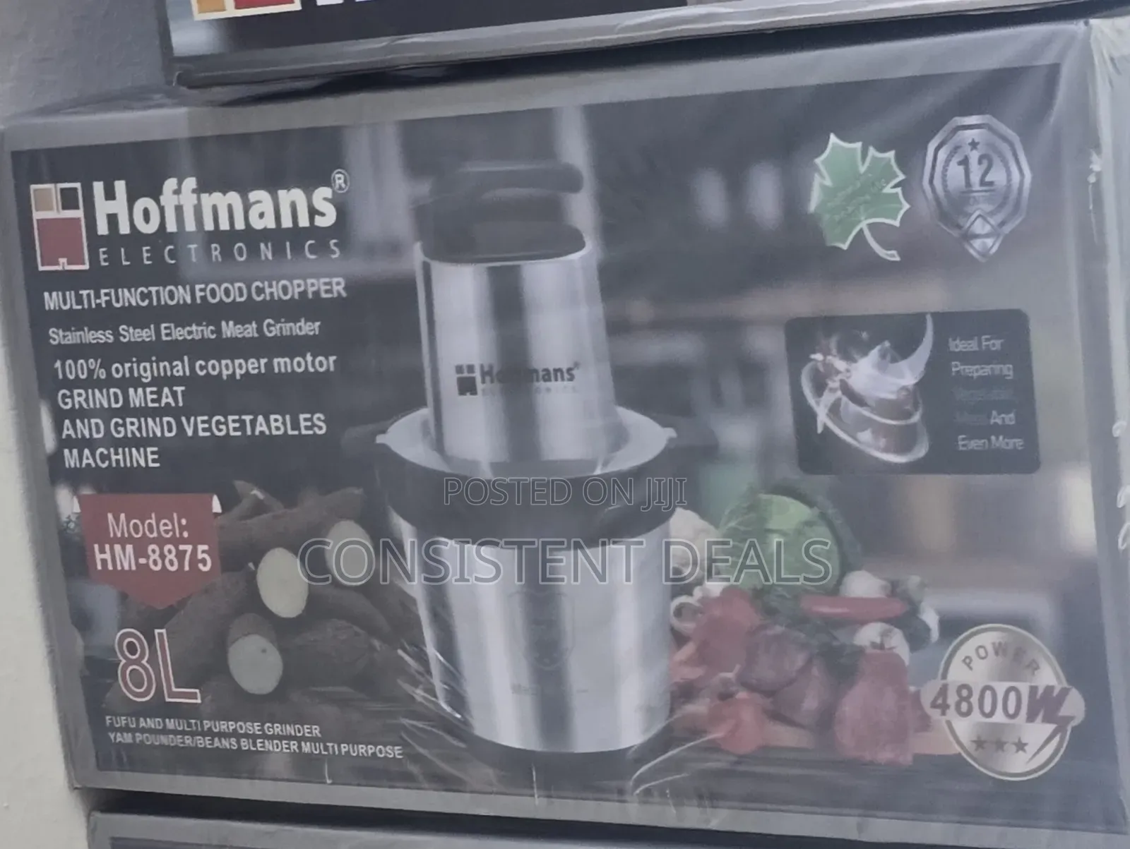 8l Electric Food Grinder Vegetable Chopper