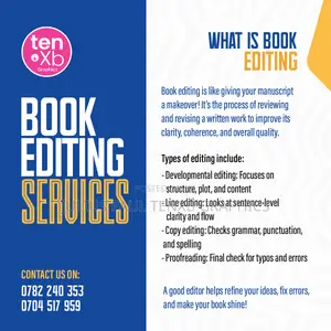 Book Editing, Cover Design and Printing