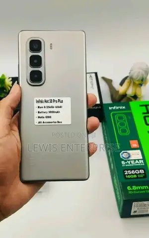 New Infinix Hot 50 Pro+ 4G 256 GB Silver
