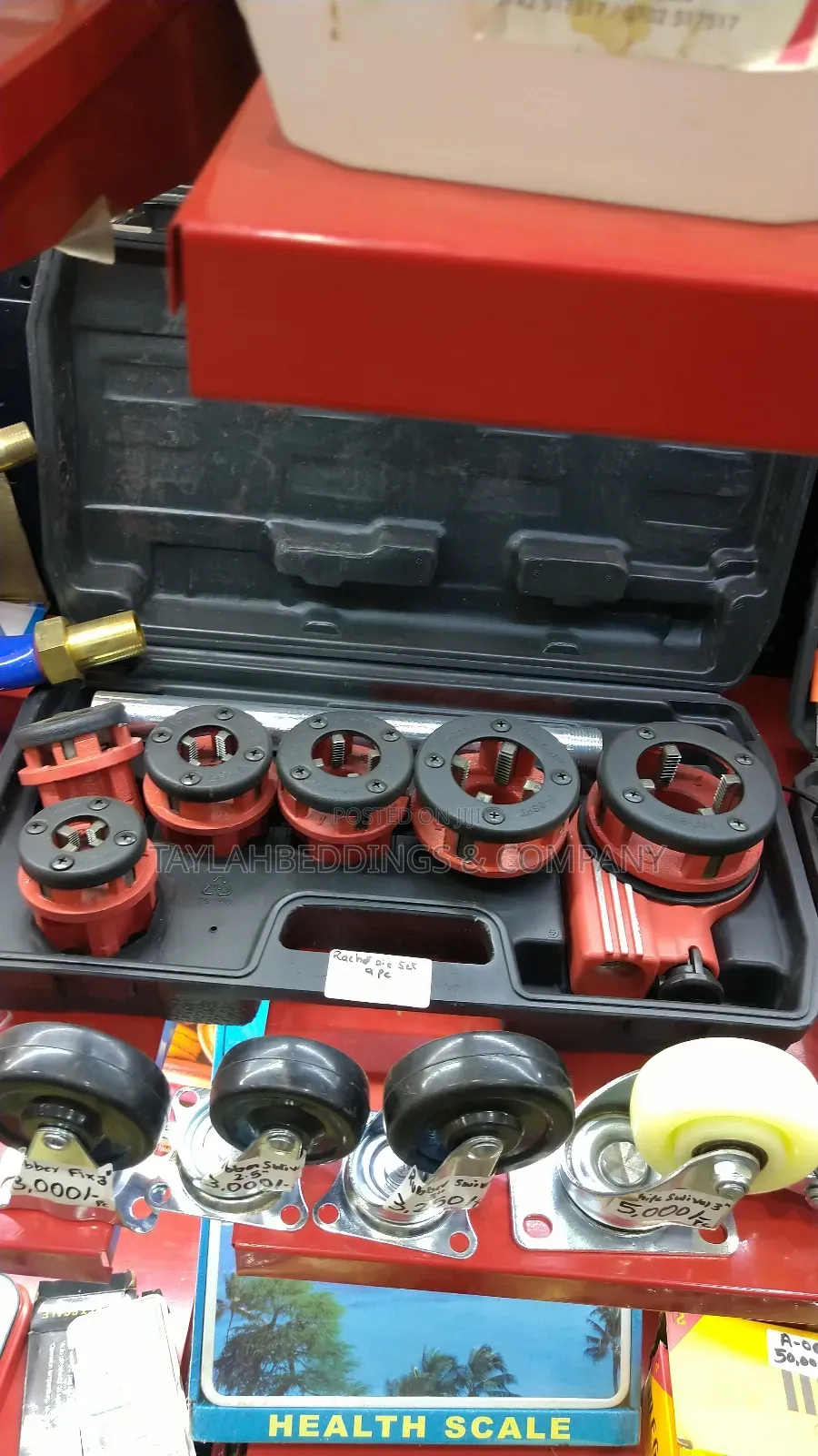 Ratcheting Pipe Tool Set Professional Cutting Pipe Threaders