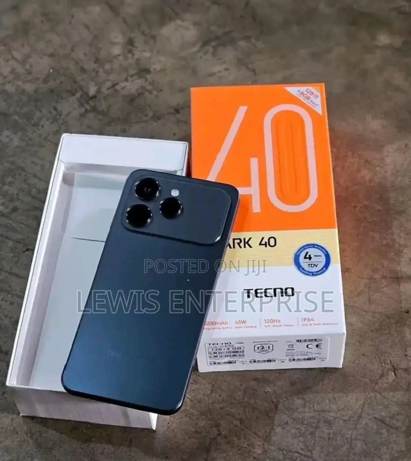 New Tecno Spark 40 256 GB Black