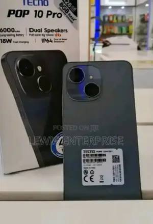 New Tecno Pop 10 Pro 128 GB Black