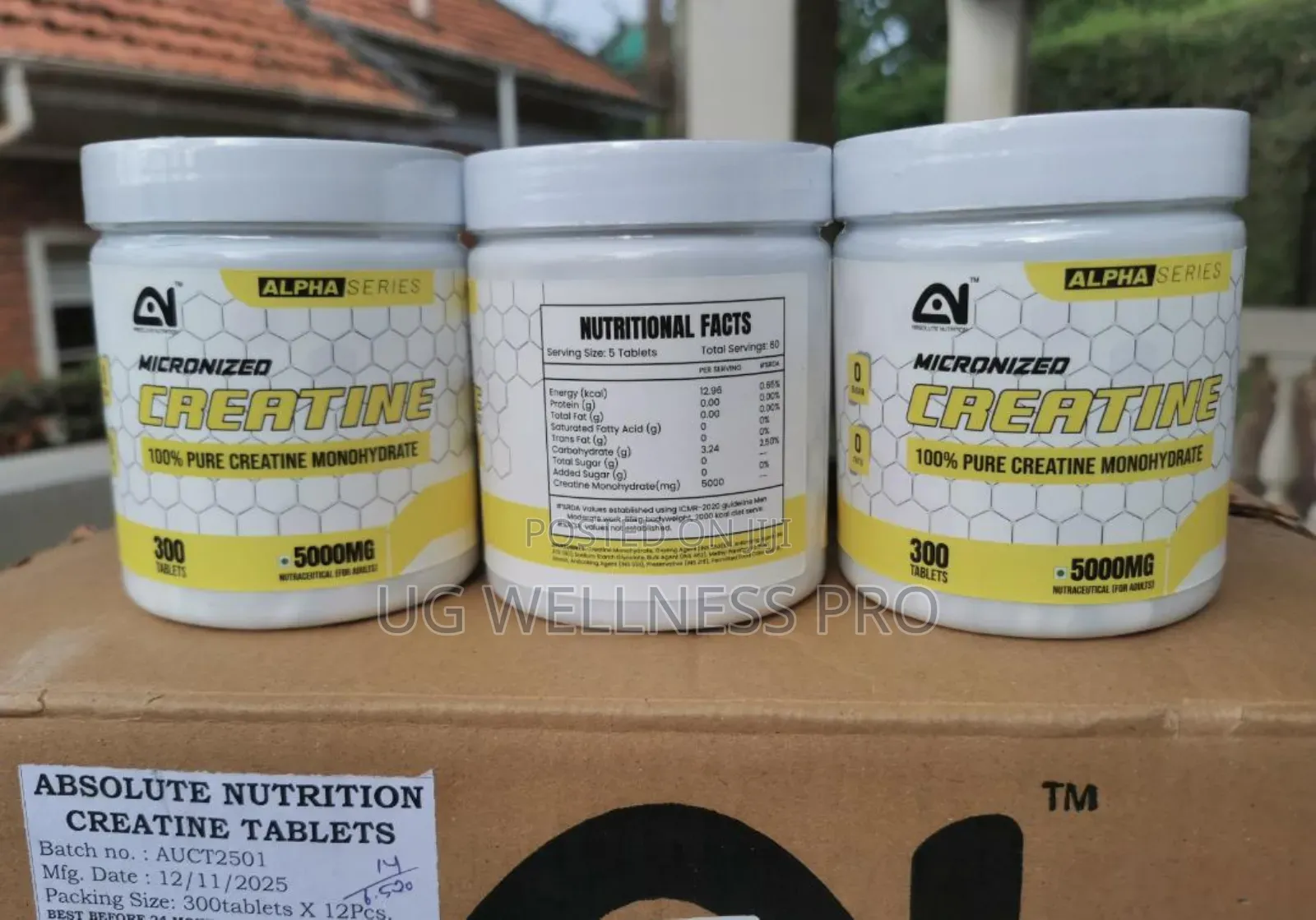 Absolute Nutrition Pure Creatine Monohydrate—300 Tablets