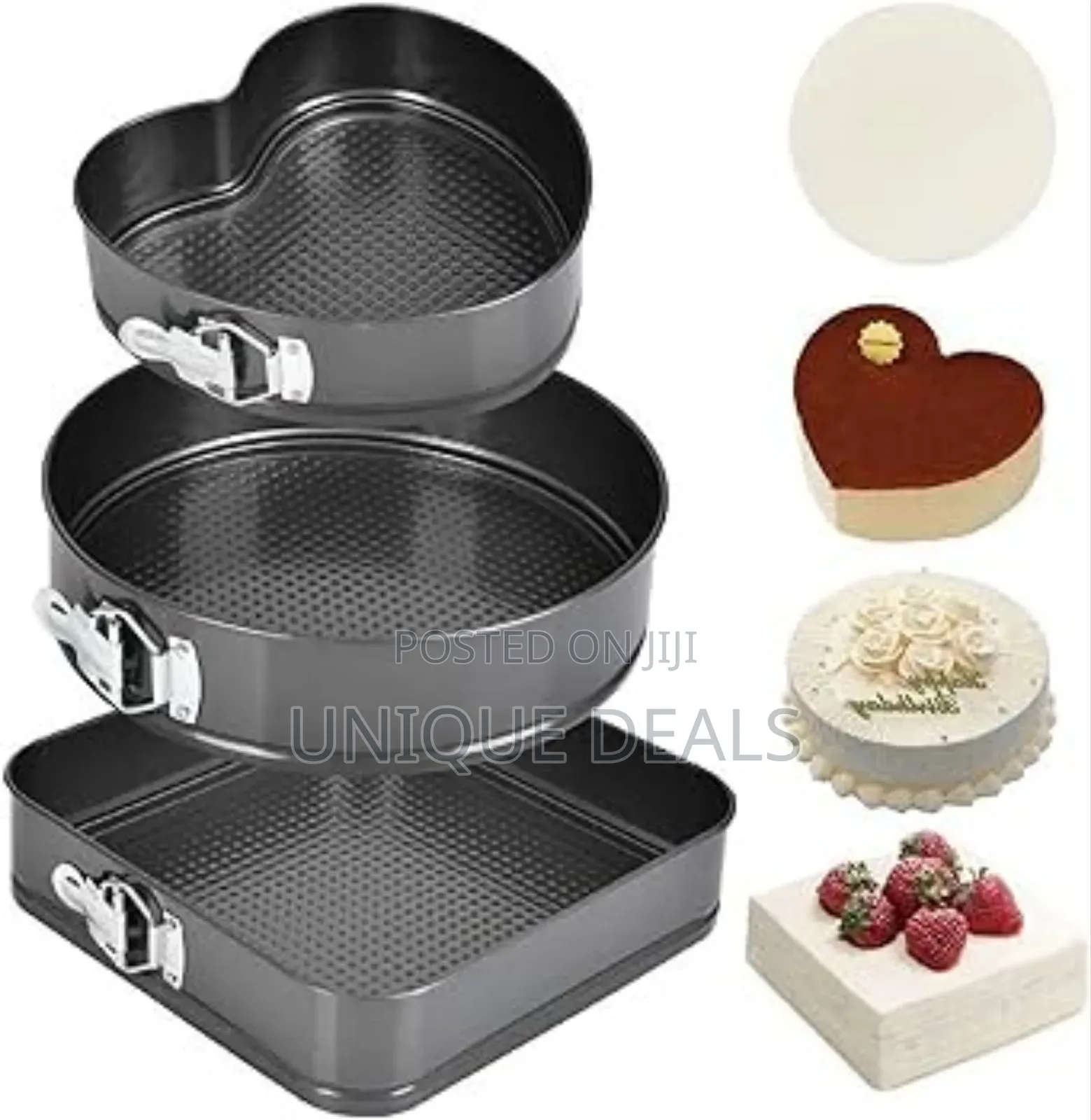 3pcs Cake Pan Set, Non-Stick Cake Pans