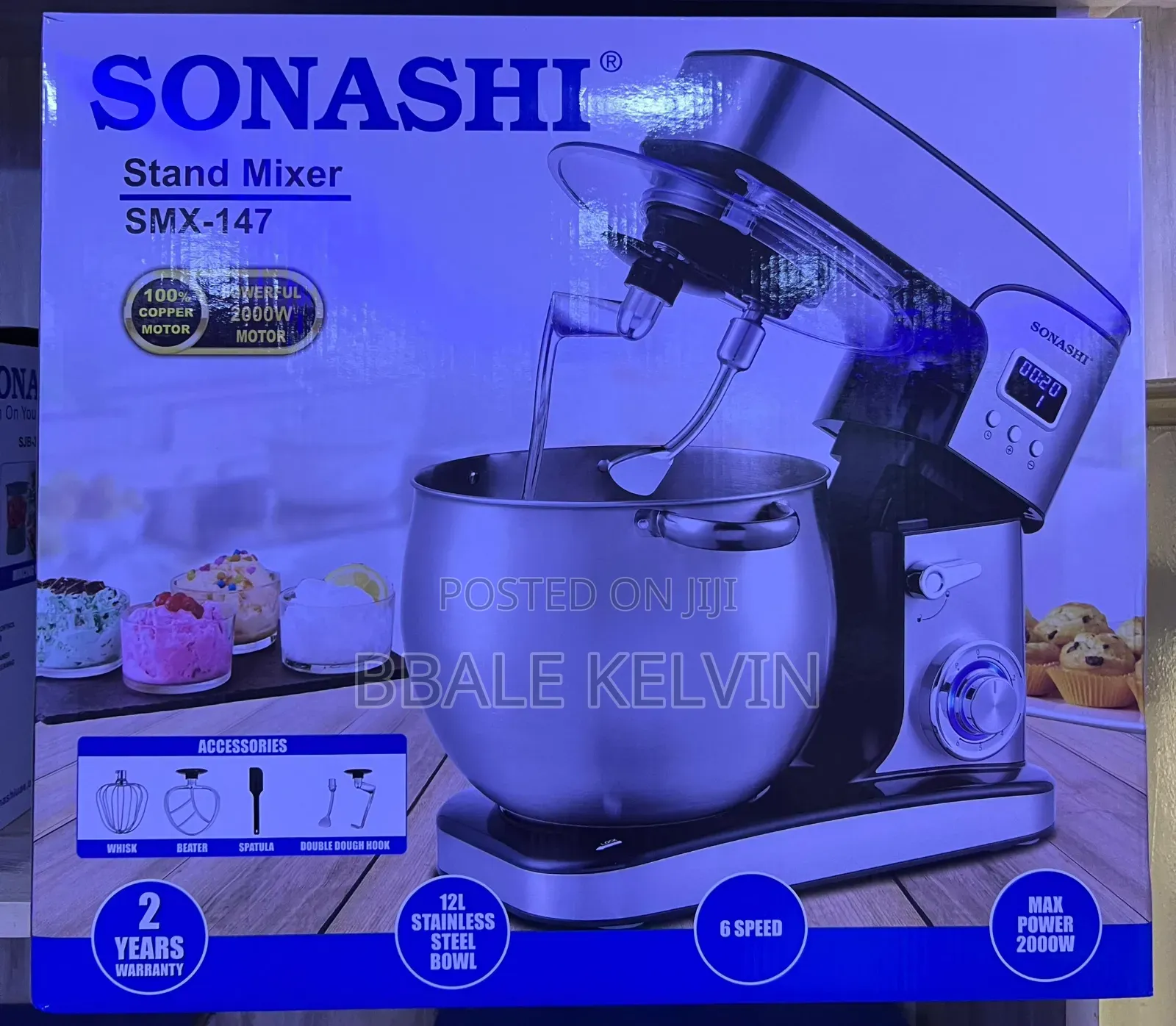 Sonashi 12l Stand Mixer Cake Mixer