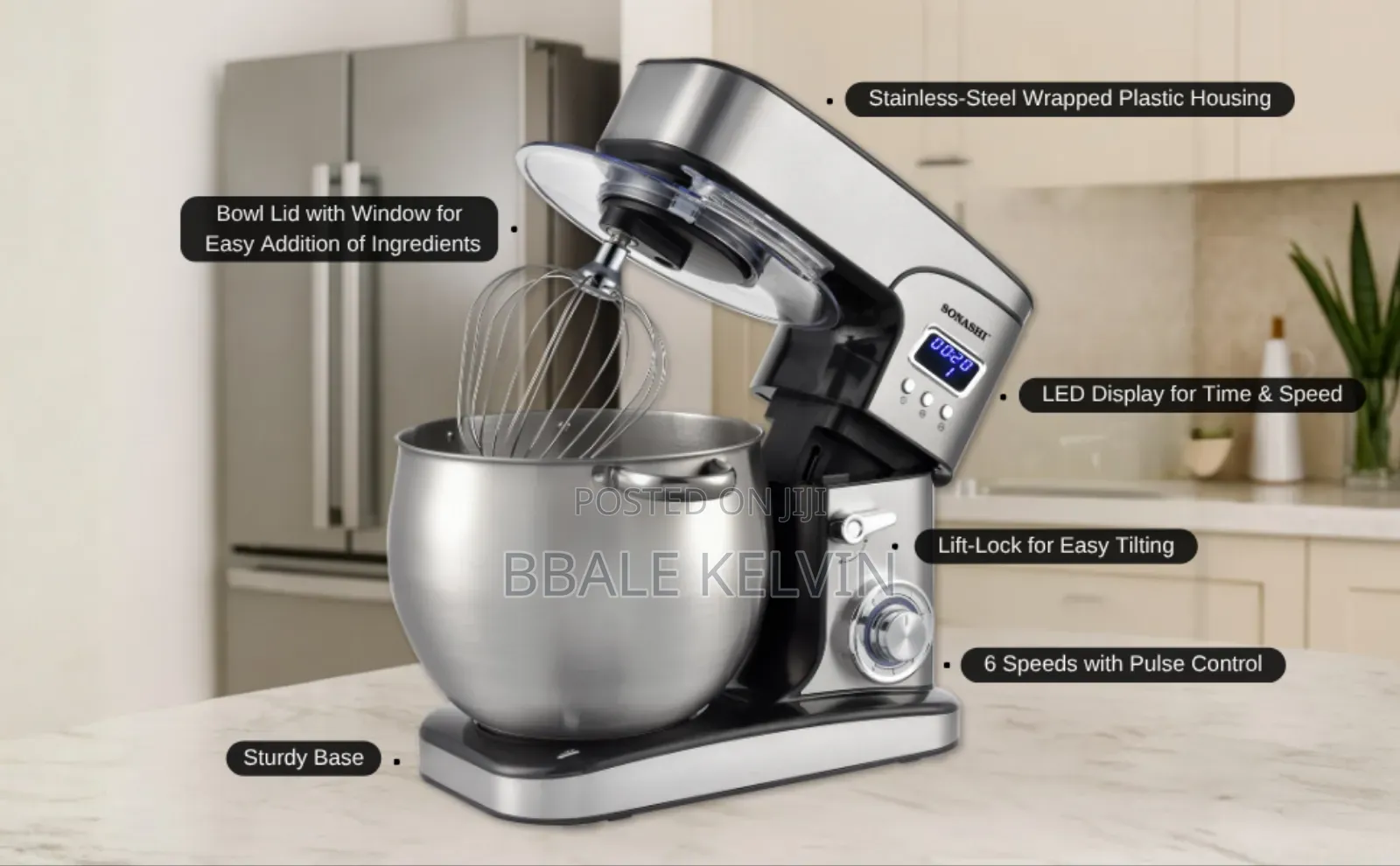 Sonashi 12l Stand Mixer Cake Mixer