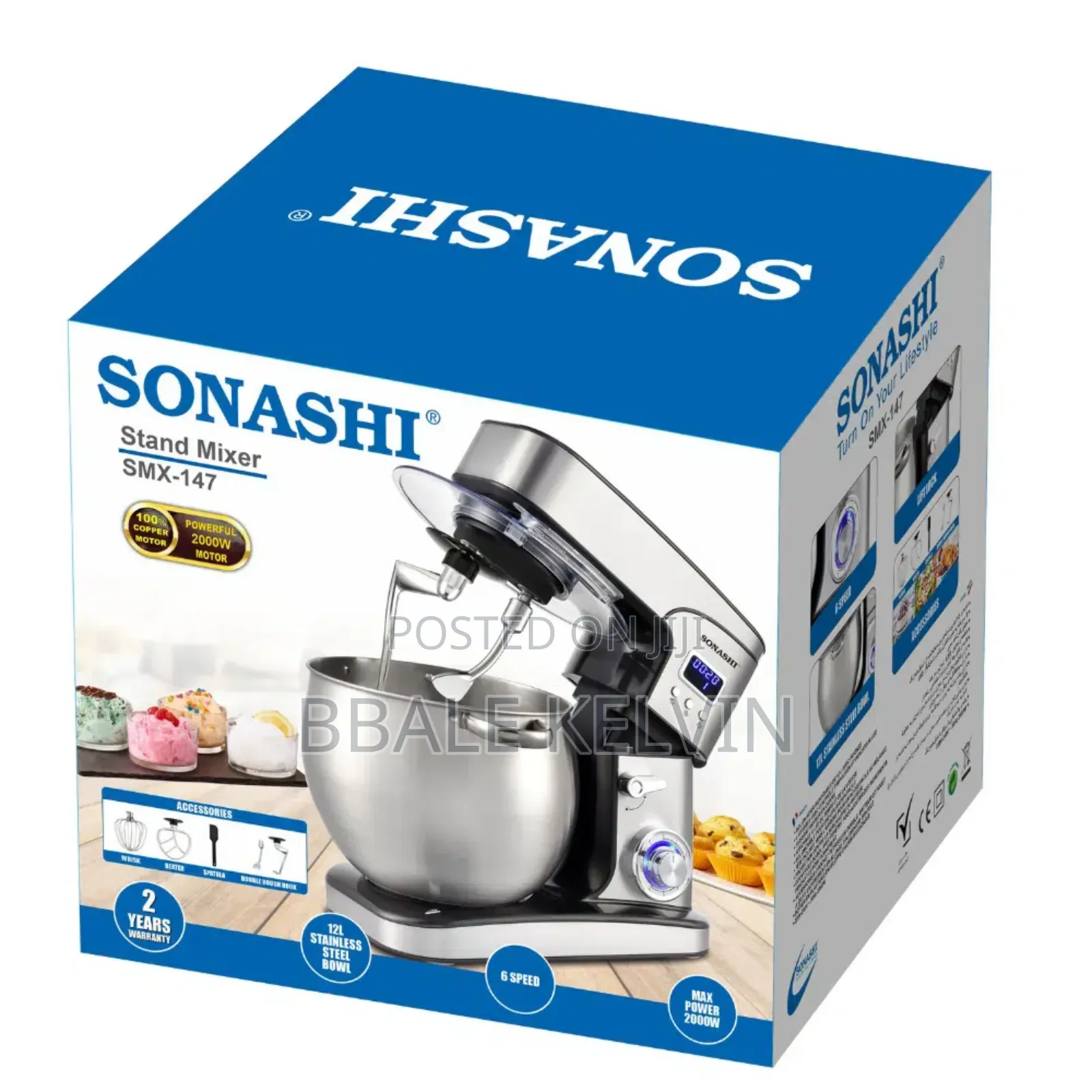Sonashi 12l Stand Mixer Cake Mixer