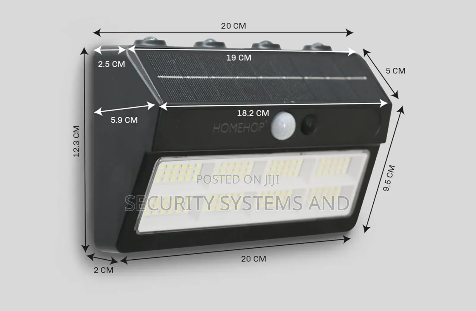 Neelux Solar Wall Light With Warm and White Colour
