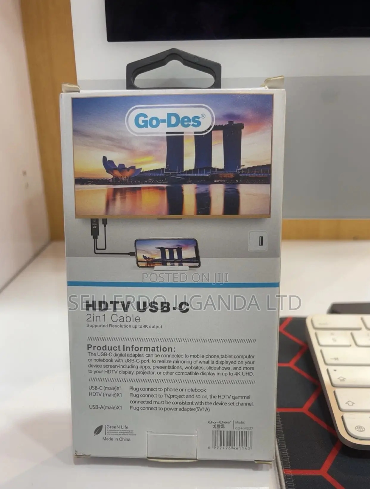 Go-Des 2ini Cable HDTV Usb-C